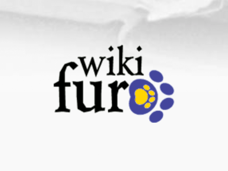 The WikiFur logo, a paw print embedded within another paw print.