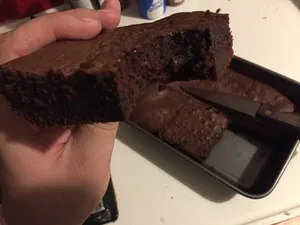 Brownies what I gone and baked.