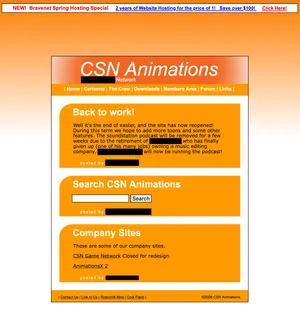 A screenshot of a narrow webpage with an orange-to-white gradient background and several bright orange boxes with a single rounded corner, containing a mixture of black and white text.