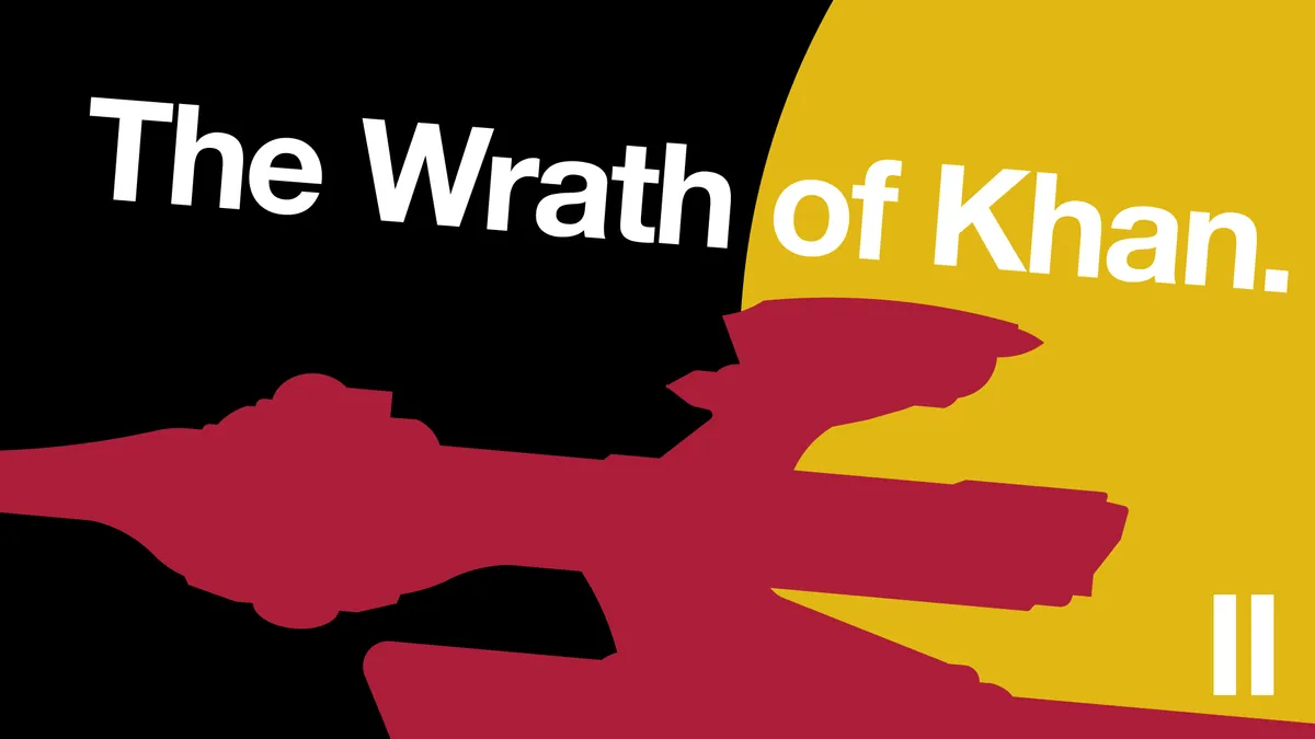 Poster for Star Trek II: The Wrath of Khan.