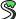 Ash's tail (white with a black strip along the top) curled into an S shape, ending with a tip of drippy green goop.